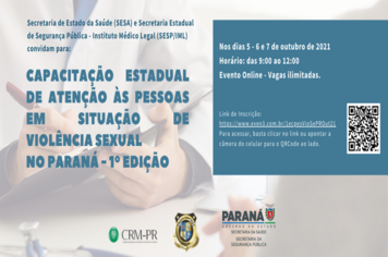 Capacitação de atenção às pessoas em situação de Violência Sexual no Paraná