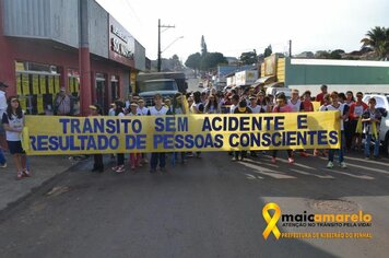 Passeata do Maio Amarelo em Ribeirão do Pinhal