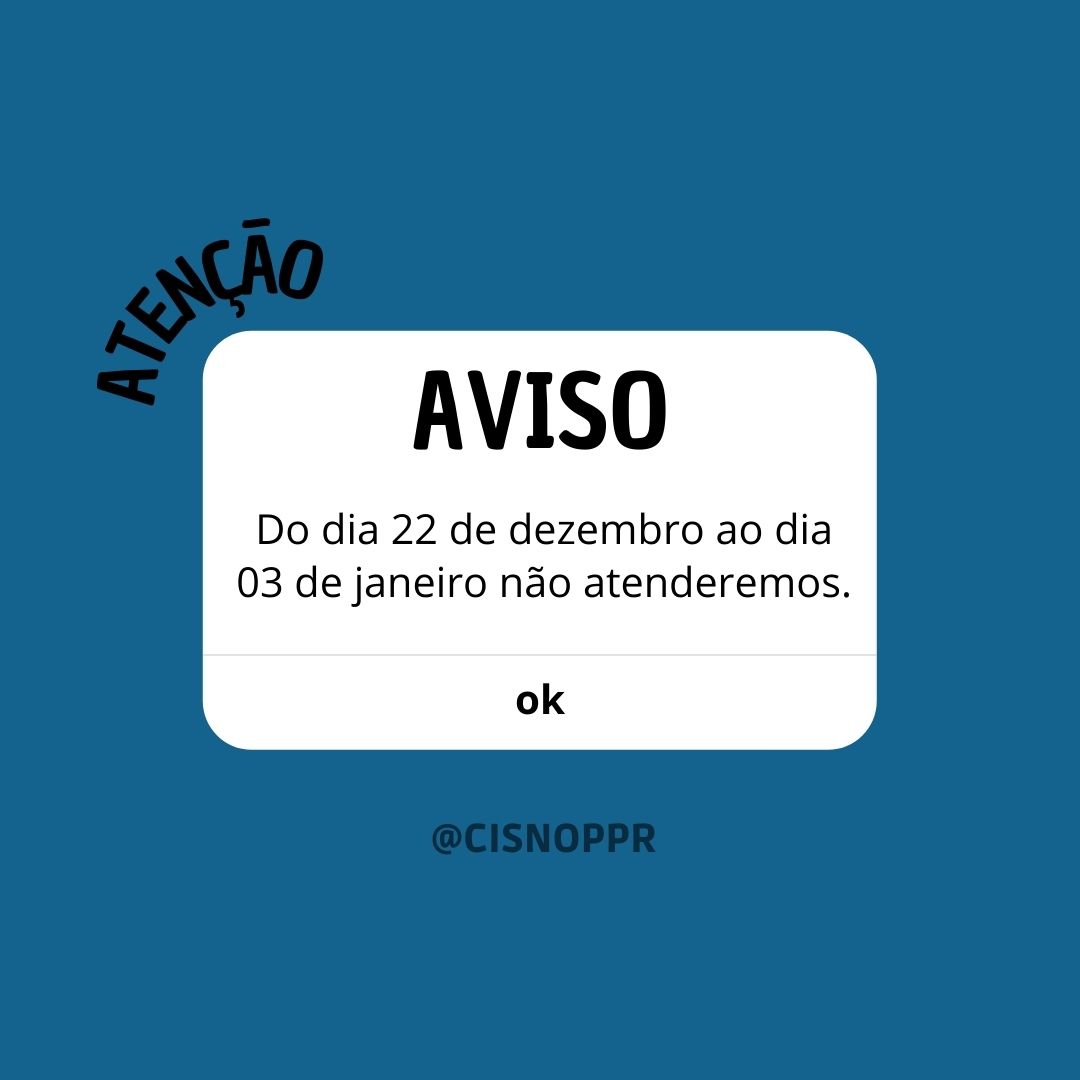 AVISO AOS USUÁRIOS DO CISNOP